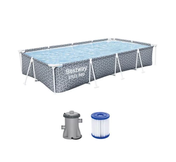 Басейн с метална рамка Bestway Steel Pro 561FT 366x201x66 см – 4000 л Басейни Басейн с метална рамка Bestway Steel Pro 561FT 366x201x66 см – 4000 л