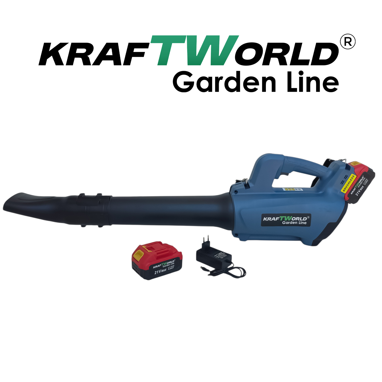 Акумулаторна духалка за листа KraftWorld 21V, 2×4Ah батерии Акумулаторни Гайковерти Акумулаторна духалка за листа KraftWorld 21V, 2×4Ah батерии – изглед 3