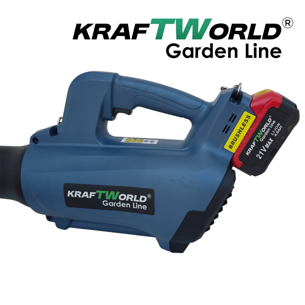 Акумулаторна духалка за листа KraftWorld 21V, 2×4Ah батерии Акумулаторни Гайковерти Акумулаторна духалка за листа KraftWorld 21V, 2×4Ah батерии – изглед 6