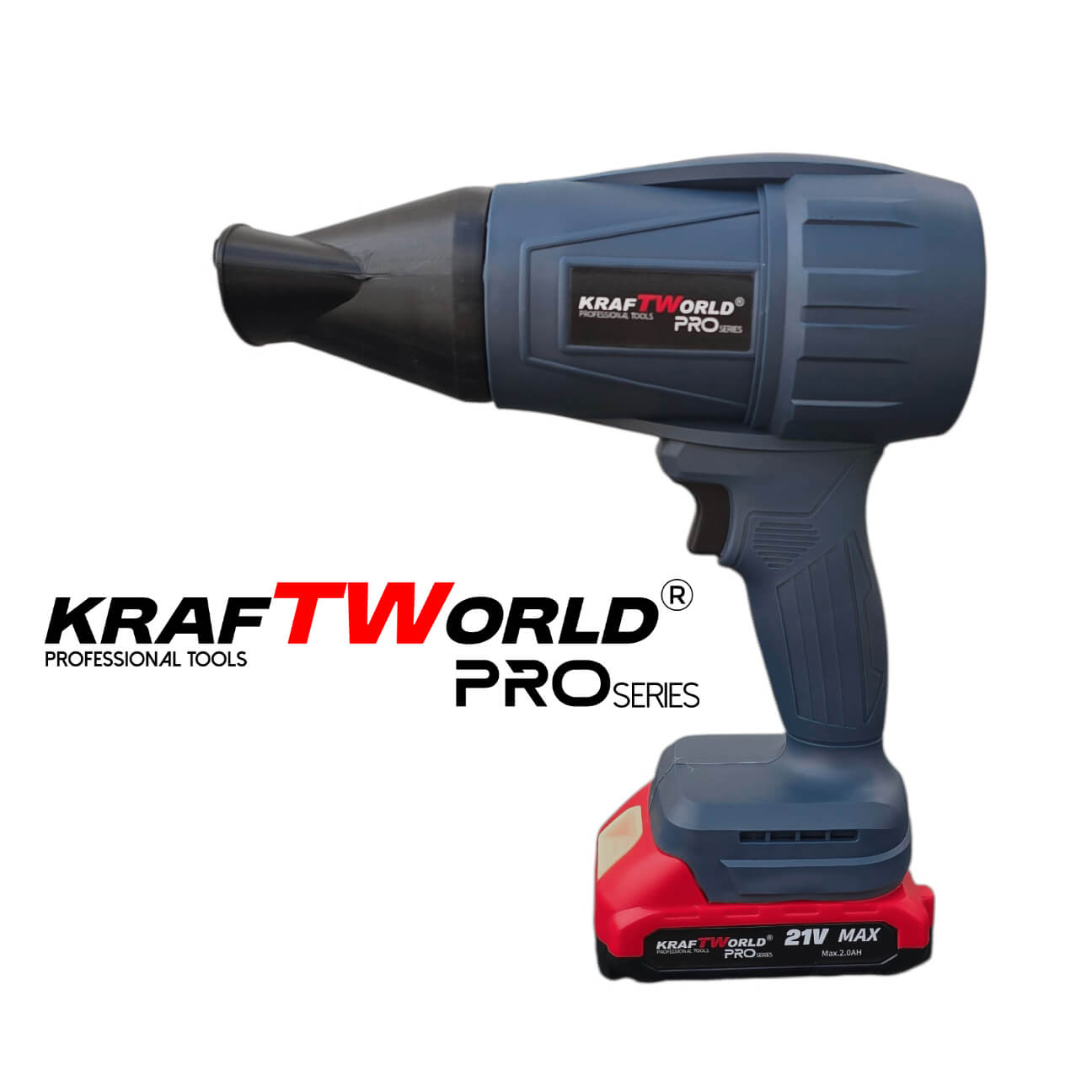 Акумулаторна турбо духалка KraftWorld PRO 21V с 3 приставки Акумулаторни Гайковерти Акумулаторна турбо духалка KraftWorld PRO 21V с 3 приставки – изглед 5