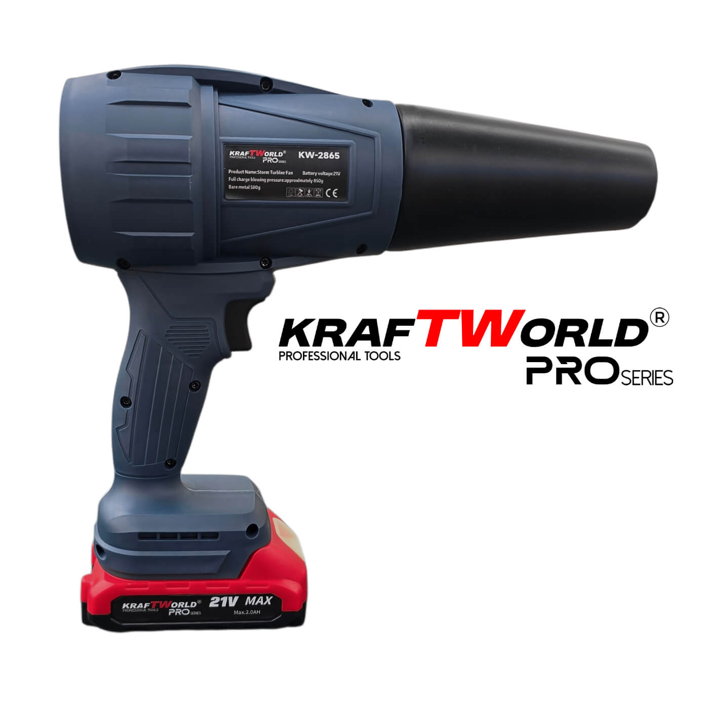 Акумулаторна турбо духалка KraftWorld PRO 21V с 3 приставки Акумулаторни Гайковерти Акумулаторна турбо духалка KraftWorld PRO 21V с 3 приставки – изглед 8