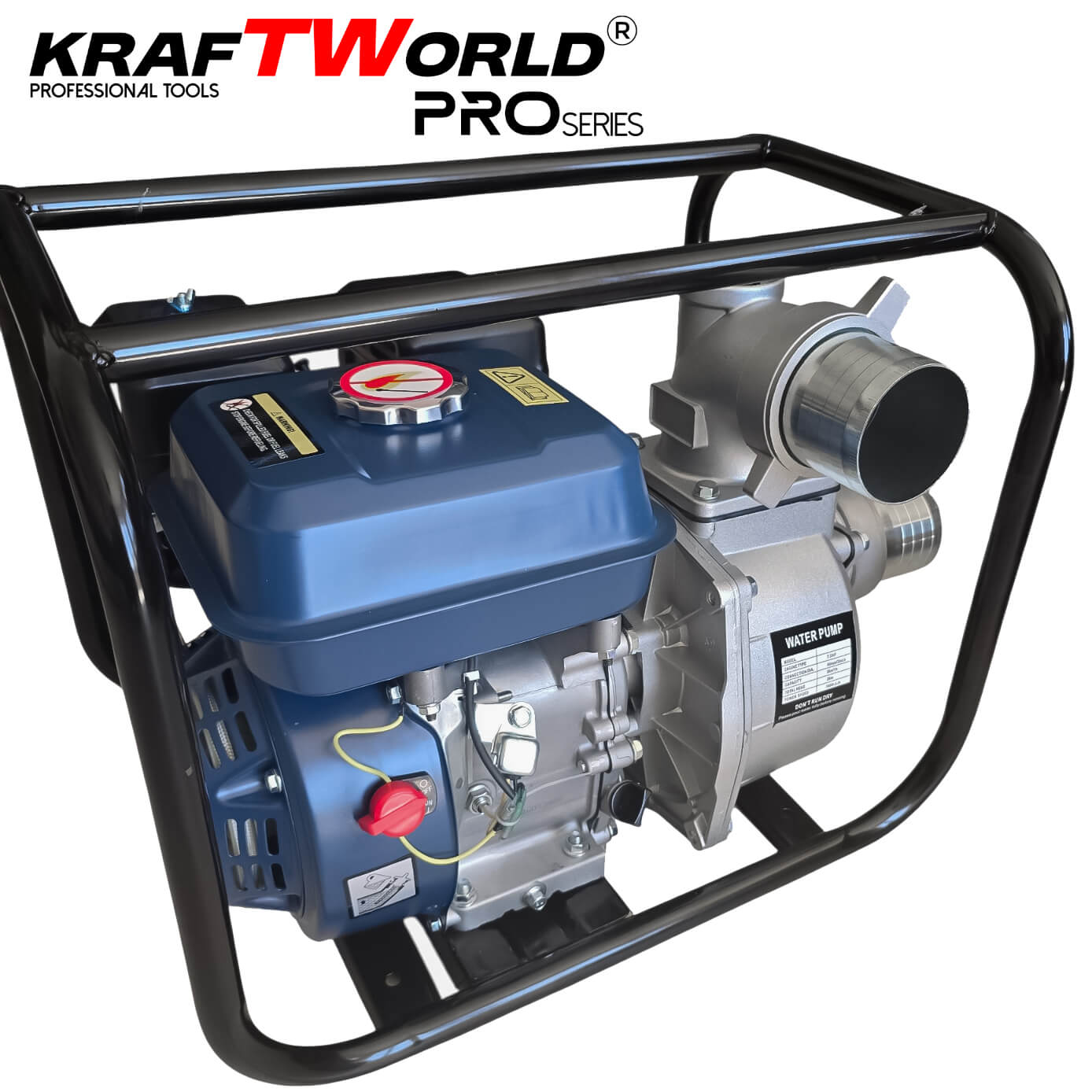 Четиритактова Помпа за Вода KraftWorld PRO – 3 Цола, 7.5 Конски Сили Водни помпи Четиритактова Помпа за Вода KraftWorld PRO – 3 Цола, 7.5 Конски Сили – изглед 3