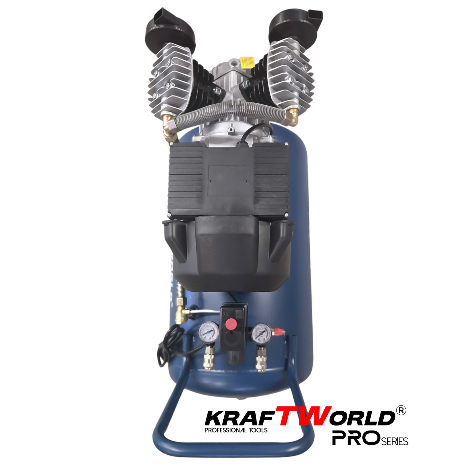 Компресор за въздух 100L KraftWorld с мощен 2200W мотор – 356 л/мин, 8 bar Компресори Компресор за въздух 100L KraftWorld с мощен 2200W мотор – 356 л/мин, 8 bar – изглед 7