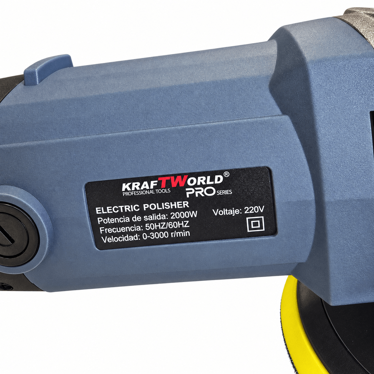 Професионална ротационна полирмашина KraftWorld PRO 2000W с куфар и регулиране на оборотите Ъглошлайфи и Полирмашини Професионална ротационна полирмашина KraftWorld PRO 2000W с куфар и регулиране на оборотите – изглед 12