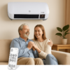 Стенна Вентилаторна Печка 2kW + Дистанционно