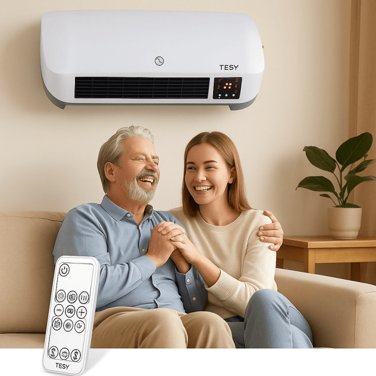 Стенна Вентилаторна Печка 2kW + Дистанционно Отоплителни тела Стенна Вентилаторна Печка 2kW + Дистанционно