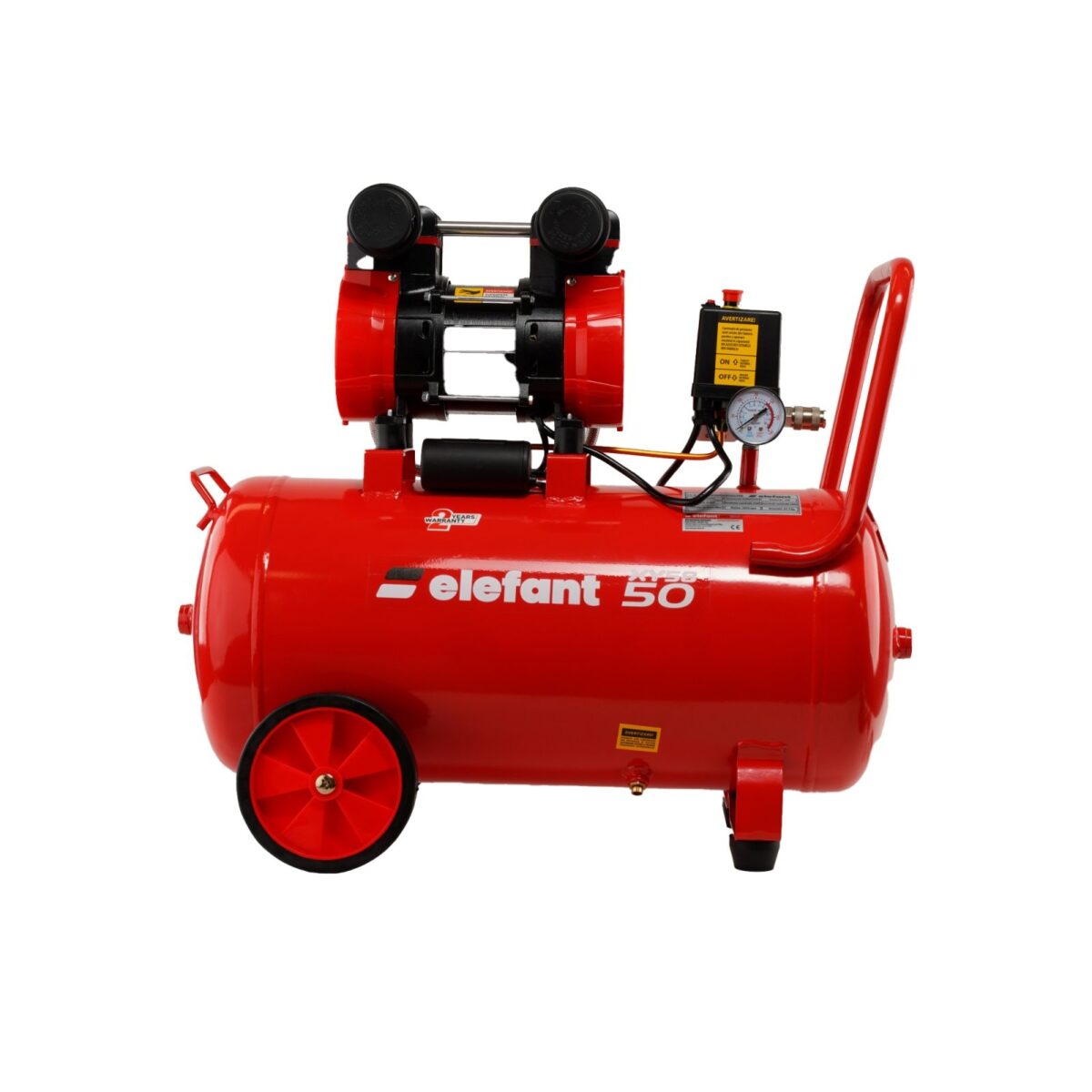 Въздушен безмаслен компресор ELEFANT XY5850 – 50L, 2.3 к.с., 8 BAR Компресори Въздушен безмаслен компресор ELEFANT XY5850 – 50L, 2.3 к.с., 8 BAR – изглед 3
