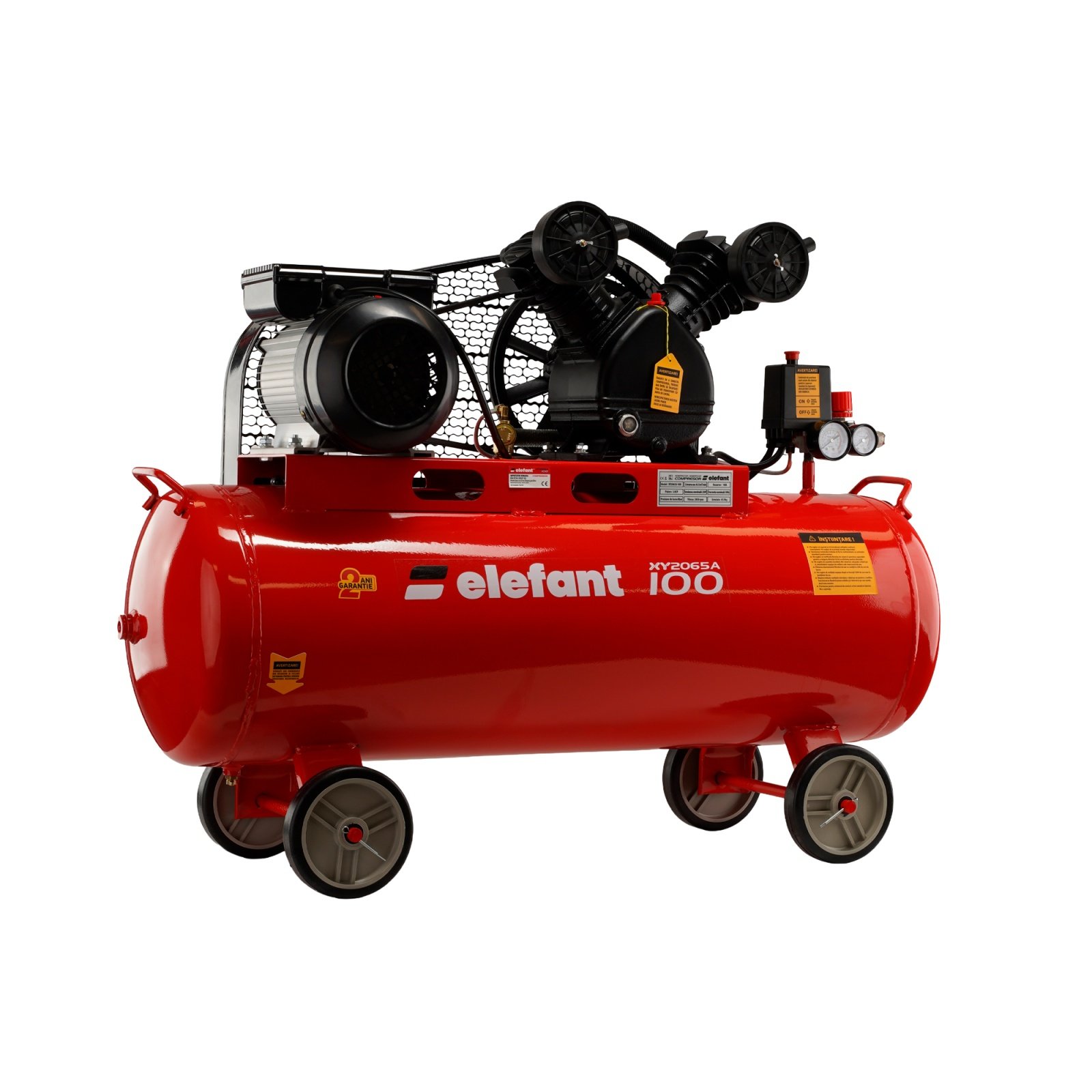 Въздушен компресор 100L ELEPHANT XY2065A-100 – 3 к.с., 8 BAR, 0.33 м³/мин Компресори Въздушен компресор 100L ELEPHANT XY2065A-100 – 3 к.с., 8 BAR, 0.33 м³/мин